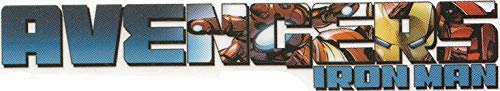 3 Inch Avengers Iron Man Logo Decal Marvel Comics Removable Peel Self Stick Vinyl Wall Sticker Art Kids Room Home Decor 3 x 1/2 Inch Tall