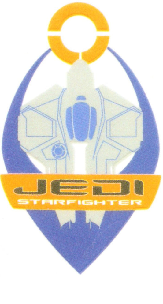 2 Inch Jedi Starfighter Crest Pilot Insignia Knight Rebel Alliance Badge Force Light Saber Star Wars Removable Wall Decal Sticker Art Home Decor-1 1/4 Inches Wide by 2 Inches Tall
