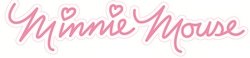9 Inch Minnie Mouse Autograph Signature Text Name Writing Letters Mickey Removable Wall Decal Sticker Art Disney Home Decor 8 3/4 inches Wide by 2 inches Tall