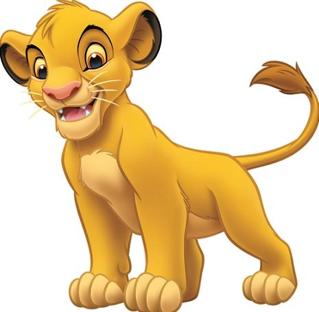 5 INCH Simba Cub The Lion King Movie Animal Removable Peel Self Stick Adhesive Vinyl Decorative Wall Decal Sticker Art Kids Room Home Decor Girl Boy Children Bedroom 5 x 5 inch tall