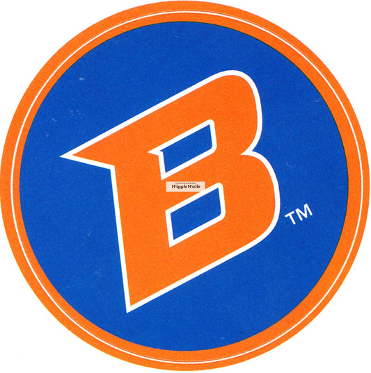 1.5 Inch BSU Broncos Boise State University Logo Removable Wall Decal Sticker Art NCAA Home Room Decor 1 1/2 Inches