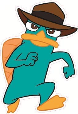 5 Inch Agent P Decal Perry The Platypus Phineas and Ferb Disney XD Repositionable Removable Peel Self Stick Wall Sticker Art Home Decor (Decoration for Walls Laptop Tumbler) 5 by 3 inch