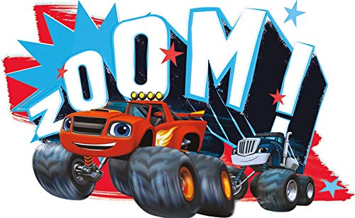 9 Inch Zoom! Decal Blaze and The Monster Machines Trucks Repositionable Removable Peel Self Stick Wall Sticker Art Home Decor (Decoration for Walls Laptop Tumbler) 9 by 5 1/2 inch