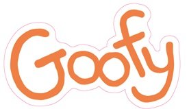 3 Inch Goofy Signature Autograph Text Word Name Mickey Minnie Mouse Removable Wall Decal Sticker Art Walt Disney Home Decor 3 1/4 inches Wide by 2 inches Tall