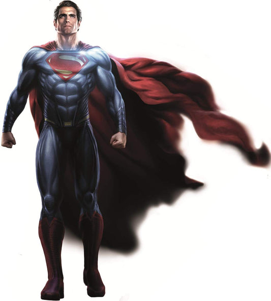 10 Inch Superman Cape Decal Justice League DC Comics Repositionable Removable Peel Self Stick Wall Sticker Art Home Decor (Decoration for Walls Laptop Yeti Boys Room) 9 1/2 by 10 inch
