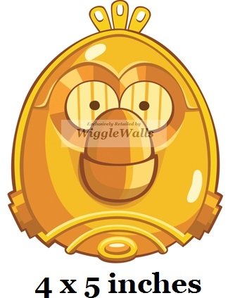 5 Inches C3PO C3-PO Matilda White Bird Angry Birds Star Wars Removable Peel Self Stick Adhesive Vinyl Decorative Wall Decal Sticker Art Kids Room Home Decor Girl Boy 4x5 Inch