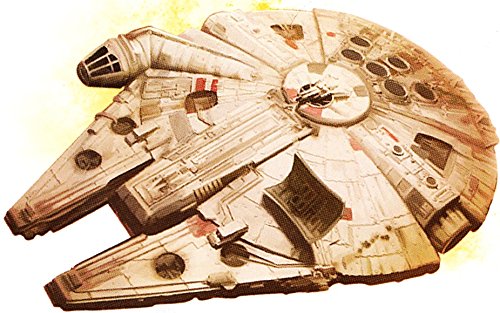 5 Inch Rebel Alliance Millenium Falcon Han Solo Ship Star Wars Classic Episode Iv Removable Wall Decal Sticker Art Home Decor Kids Room-5 Inches Wide by 3 1/4 Inch Tall