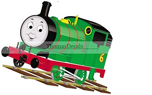 5 Inch Percy No. Number 6 The Small Engine Green Thomas The Tank and Friends Removable Wall Decal Sticker Art Home Decor 5 1/2 inches Wide by 4 inches Tall
