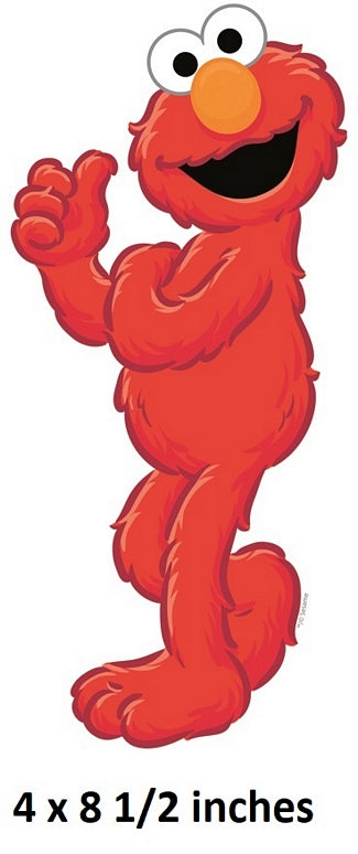 Red cartoon character with a large orange nose, waving with one hand on a white background.