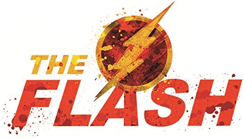 5 Inch The Flash Lightning Bolt Logo Decal DC Comics Justice League Repositionable Removable Peel Self Stick Wall Sticker Art Home Decor (Decoration for Walls Laptop Yeti Tumbler) 5 by 2.5 inch