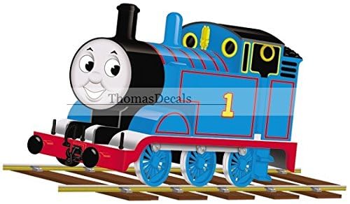 7 Inch Thomas The Tank Engine & Friends Blue No. 1 Removable Wall Decal Sticker Art Home Decor 7 1/2 inches Wide by 4 inches Tall