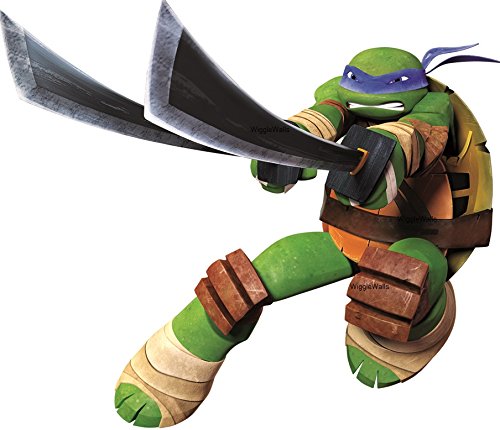 6 Inch Leonardo Leo Ninja Turtle TMNT Removable Peel Self Stick Wall Decal Sticker Art Kids Decor Boys Room 6 x 5 inches