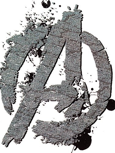 4 Inch Marvel Avengers A Logo Symbol Sign Assemble Group Hulk Iron Man Thor Hawkeye Black Widow Removable Wall Decal Sticker Home Decor 3 1/2 inch Wide x 4 1/4 inch Tall