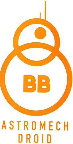 4 Inch BB-8 Astromech BB8 Droid Star Wars Episode VII 7 The Force Awakens Removable Wall Decal Sticker Art Home Decor Kids Room-2 1/4 Inches Wide by 4 Inches Tall