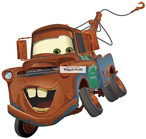 8 Inch Tow Mater Wall Decal Sticker Disney Pixar Cars 3 Movie Truck Removable Peel Self Stick Adhesive Vinyl Decorative Art Room Home Decor Kids Room Nursery Racing Decor 8 by 6 inches