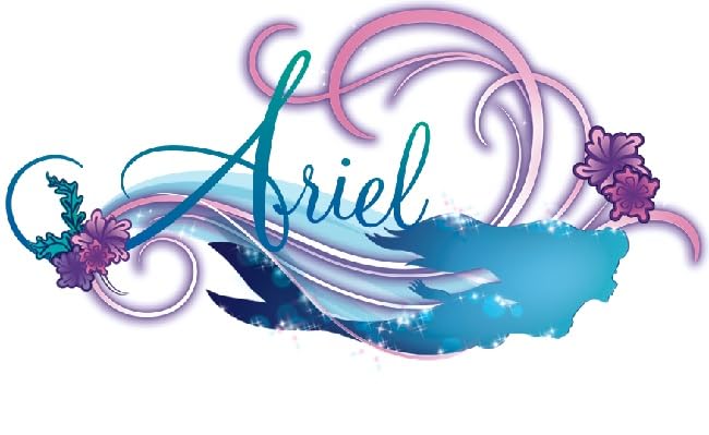 Generic 8"" Ariel Wall Decal Little Mermaid Peel and Stick Vinyl Sticker Princess Girls Room Decoration Removable Home Decor Self Adhesive Art 8 1/2 x 4 1/2 Inches