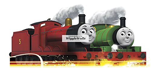 11 Inch James and Percy No. Number 5 6 The Small Engine Green Red Thomas The Tank and Friends Removable Wall Decal Sticker Art Home Decor 11 inches Wide by 5 inches Tall