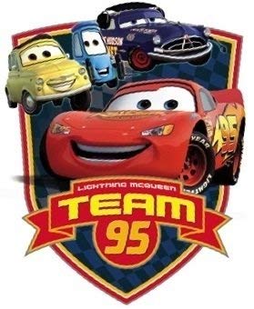 4 Inch Team Lightning McQueen 95 Doc Luigi Guido Disney Pixar Cars 2 Movie Removable Wall Decal Sticker Art Home Racing Decor