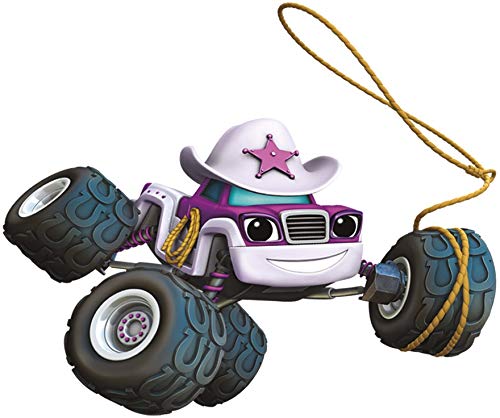 8 Inch Starla Pink Cowgirl Truck Decal Girl Blaze and The Monster Machines Trucks Repositionable Removable Peel Self Stick Wall Sticker Art Home Decor (Decoration - Walls Laptop Tumbler) 8 by 6 inch