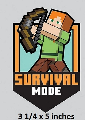 Character from a video game with 'Survival Mode' text on a gray background