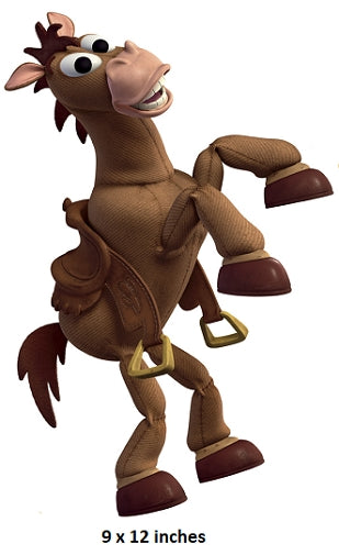 Animated horse character on a white background