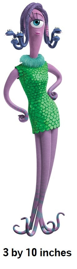 Celia Mae Mike's Girlfriend Wall Decal Monsters Inc Movie Removable Sticker Art Disney Pixar Peel and Stick Home Room Decor 3 x 10 inches