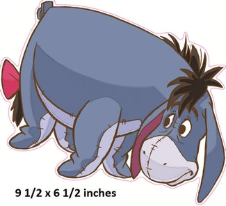 Eeyore Wall Decal Winnie the Pooh and Friends Donkey Removable Sticker Art Walt Disney Peel and Stick Home Room Decor 9.5 x 6.5 inches