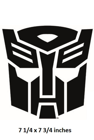 Large Black Autobot Logo
