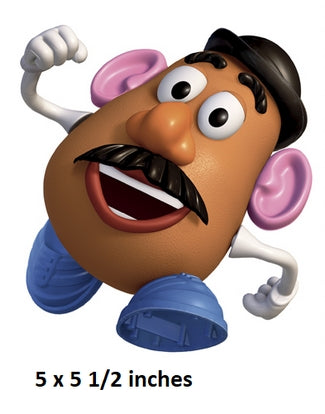 Toy figure with a mustache and blue shoes on a white background