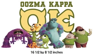Cartoon characters from Oozma Kappa OK with large letters spelling out the name.