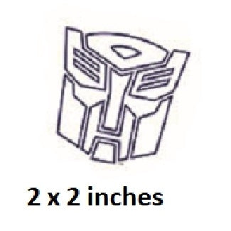 Optimus Prime Blue Outline Logo