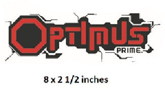 Optimus Prime Text Logo Autobot