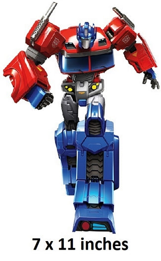 Transformers figure on a white background with dimensions 7 x 11 inches.