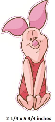 Piglet Wall Decal Winnie the Pooh and Friends Removable Sticker Art Walt Disney Peel and Stick Home Room Decor 2.5 x 5.75 inches