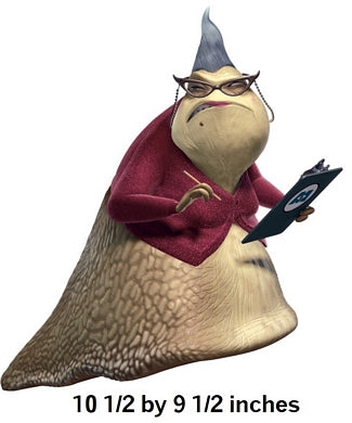 Roz Office Supervisor Wall Decal Monsters Inc Movie Removable Sticker Art Disney Pixar Peel and Stick Home Room Decor 10.5 x 9.5 inches