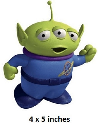 figure of an alien with a blue suit on a white background