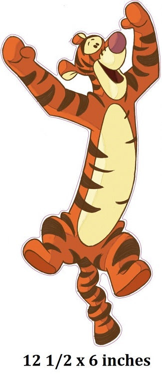 Tigger Bouce Wall Decal Winnie the Pooh and Friends Removable Sticker Art Walt Disney Peel and Stick Home Room Decor 6 x 12.5 inches