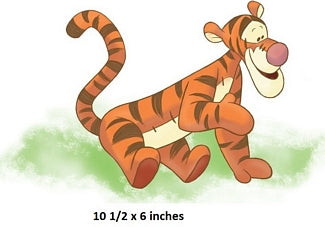 Tigger Wall Decal Winnie the Pooh and Friends Removable Sticker Art Walt Disney Peel and Stick Home Room Decor 10.5 x 6 inches
