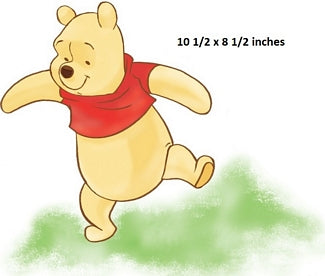 Winnie the Pooh Wall Decal Honey Bear Removable Sticker Art Walt Disney Peel and Stick Home Room Decor 10.5 x 8.5 inches