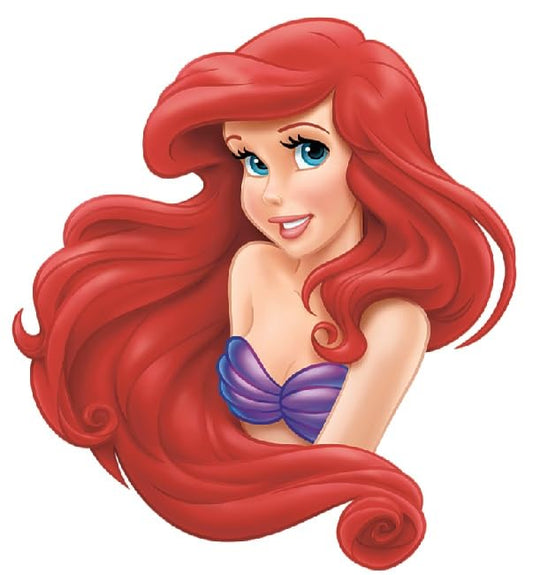 Generic 7"" Ariel Wall Decal Little Mermaid Peel and Stick Vinyl Sticker Princess Girls Room Decoration Removable Home Decor Self Adhesive Art 7 x 7 1/2 Inches
