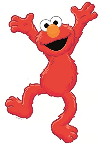 Sesame Street Elmo Removable Wall Decal Sticker Art Home Kids Room Decor Decoration - 6 by 8 inches