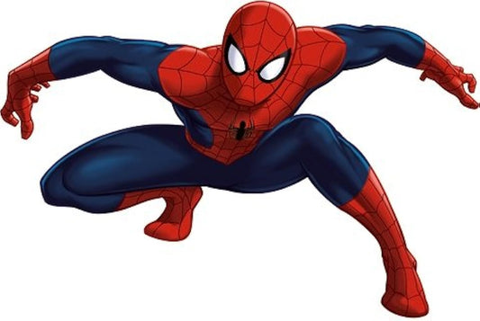 9 Inch Ultimate Spiderman Pounce Decal Spider Man Removable Peel Self Stick Adhesive Vinyl Decoration Wall Sticker Art Kids Room Home Decor Boys Children Nursery Baby 9x5 Inch Tall