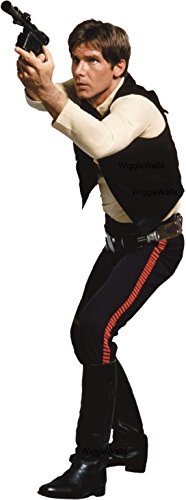 10 Inch General Han Solo Blaster Rebel Alliance Star Wars A New Hope Episode IV 4 Millenium Falcon Removable Wall Decal Sticker Art Home Decor Kids Room-4 Inches Wide by 10 1/2 Inches Tall