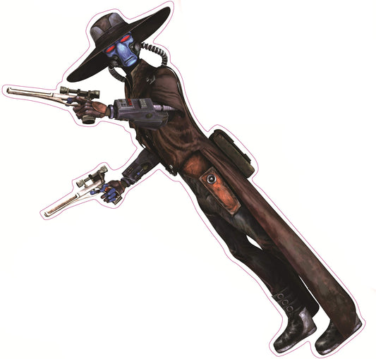 10 Inch Clone Wars Cad Bane Bounty Hunter Decal Star Wars Removable Wall Sticker Art Home Decor 10 by 5 Inches Tall