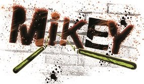4 Inch Michelangelo Logo Mikey Ninja Turtle TMNT Removable Peel Self Stick Wall Decal Sticker Art Kids Decor Boys Room 4 x 2 1/2 inches