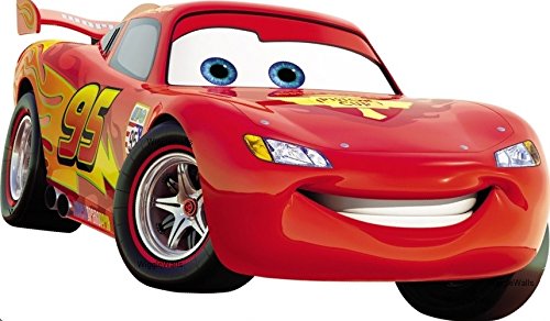 9 Inch Lightning McQueen 95 Disney Pixar Cars 2 Movie Removable Wall Decal Sticker Art Home Racing Decor