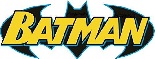 7 Inch Batman Logo Symbol Bat Signal Man Dark Knight DC Comics Justice League Beyond Begins Forever Origins Returns Removable Wall Decal Sticker Art Home Decor -7 Inch x 2 3/4 inch