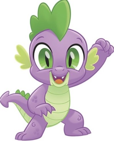 4 Inch Spike The Dragon Wall Decal Sticker MLP My Little Pony The Movie Removable Peel Self Stick Adhesive Vinyl Decorative Art Kids Room Home Decor Girl Bedroom Nursery 4 x 4 1/2 inches Tall