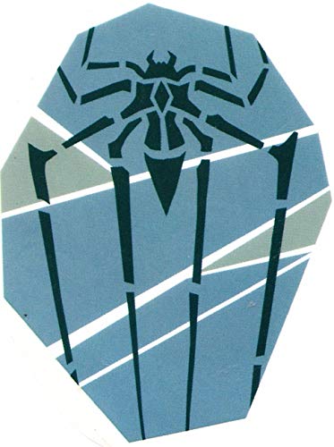 3 Inch Spider-Man Blue Logo on Blue Decal Symbol Spiderman Marvel Comics Removable Peel Self Stick Adhesive Vinyl Decoration Wall Sticker Art Kids Room Home Decor Boys Nursery 2 1/2 x 3 Inch