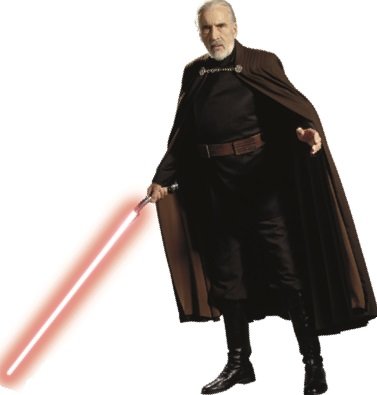 11 Inch Count Dooku Darth Tyranus Lightsaber Star Wars Dark Side Classic Episode 1 Phantom Menace Removable Wall Decal Sticker Art Home Decor Kids Room-10 1/2 Inches Wide by 11 Inches Tall